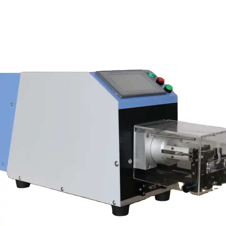 Semi-automatic coaxial cable stripping machine