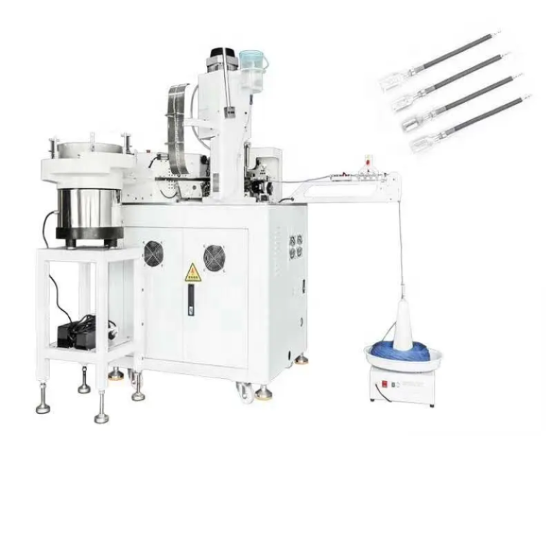 FACTORY Fully Automatic Electronic Wire Cutting Stripping Crimping Machine Terminal Sleeve Insertion Machine