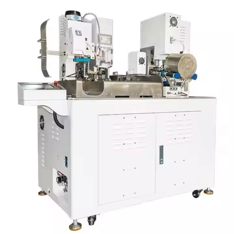 High Speed Automatic insulated copper lugs crimping machine terminals wire strip and crimp machine